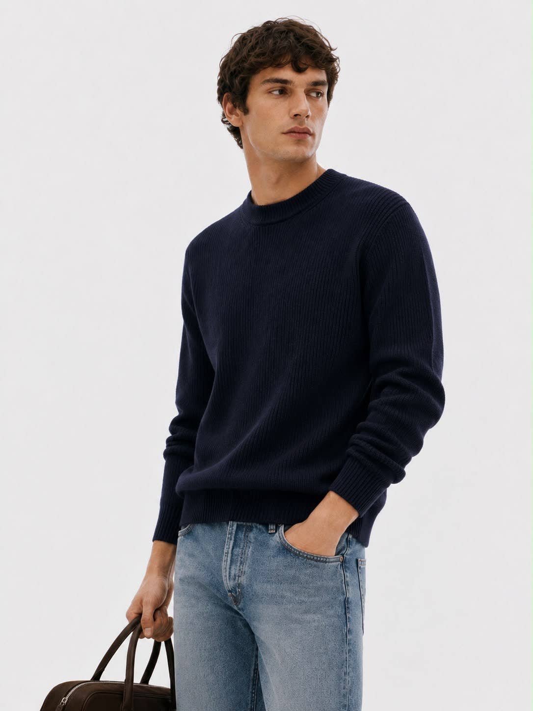 Nolan Ribbed Crewneck