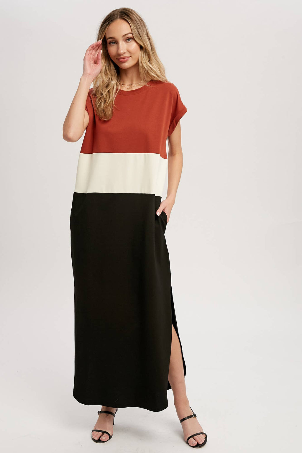 Amara Colorblock Maxi Dress