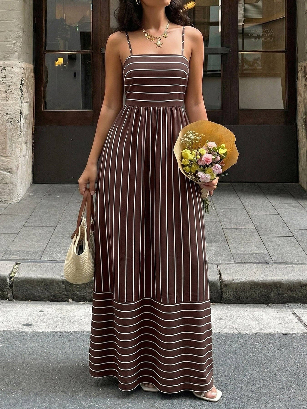 Serena Striped Maxi Dress