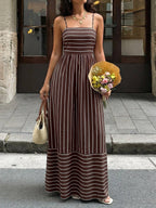 Serena Striped Maxi Dress