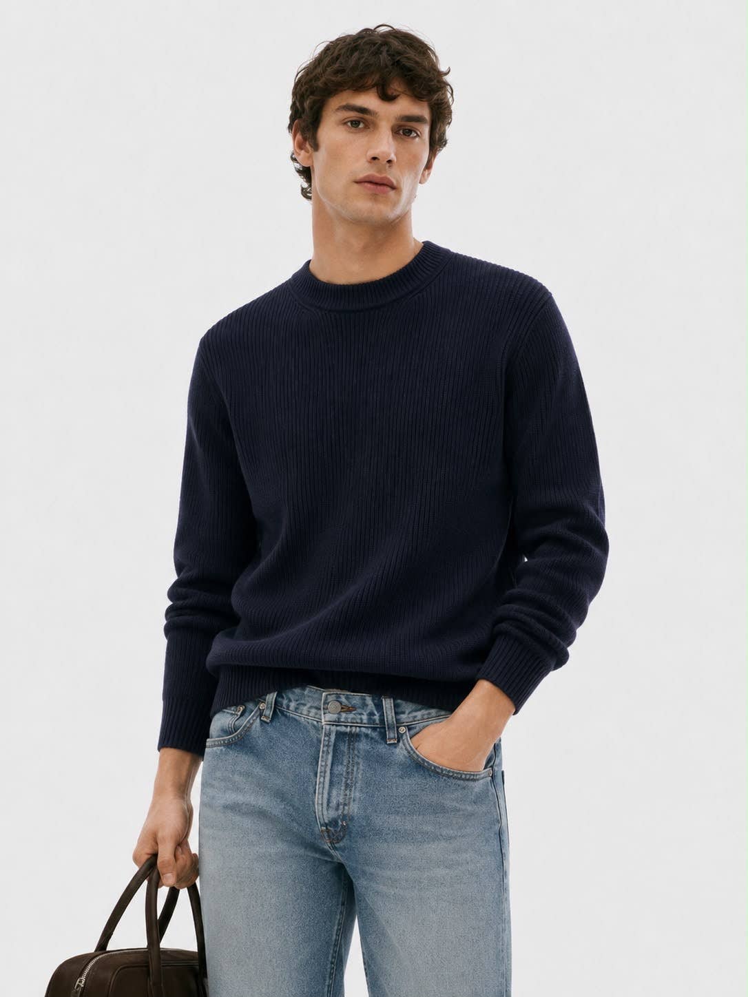 Nolan Ribbed Crewneck