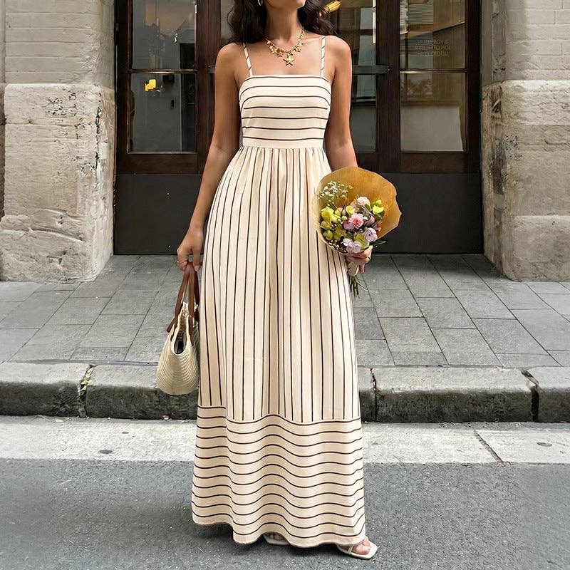 Serena Striped Maxi Dress