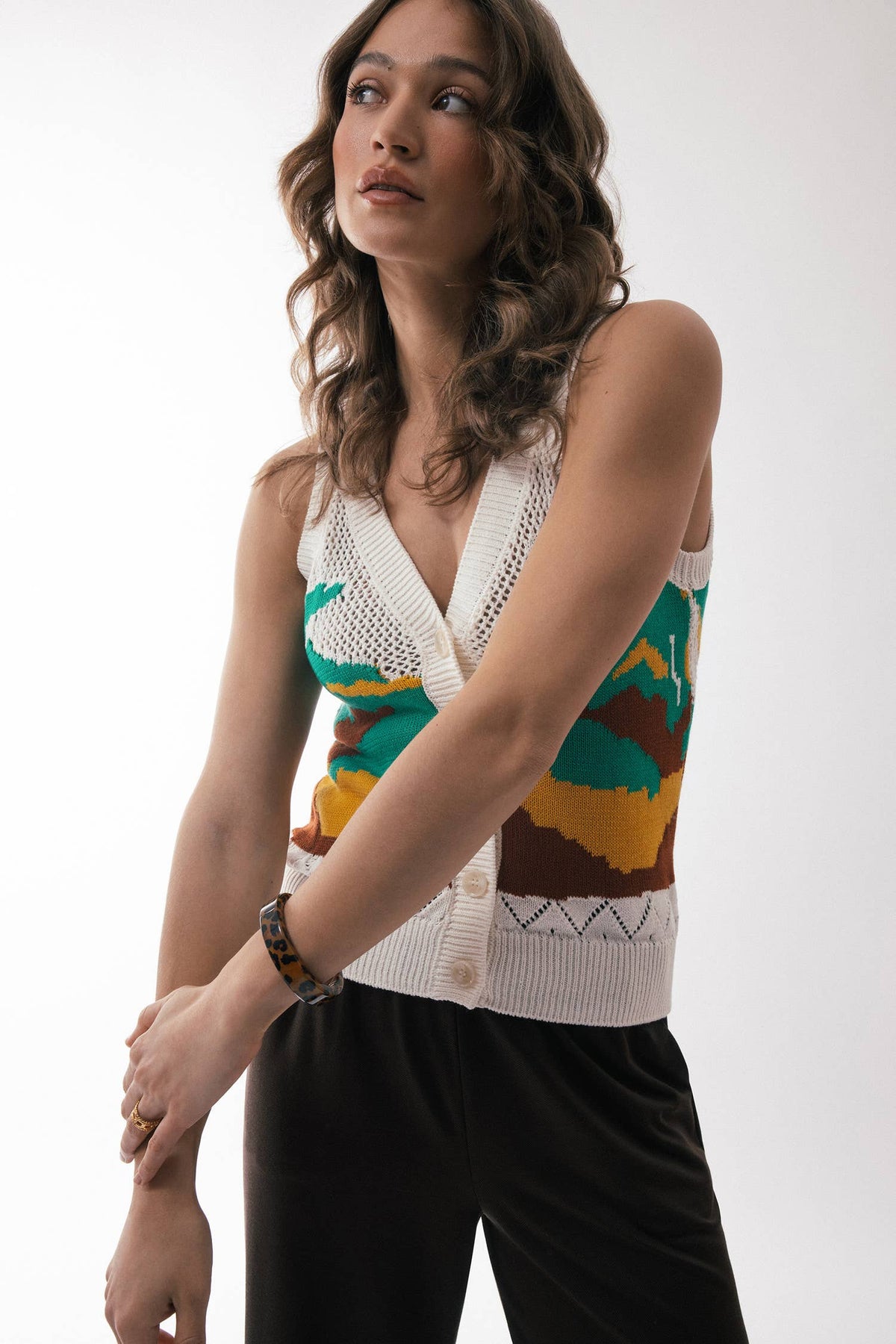 Rosalind Jacquard Vest