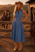 Nora Denim Midi Dress