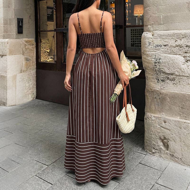Serena Striped Maxi Dress