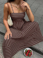 Serena Striped Maxi Dress