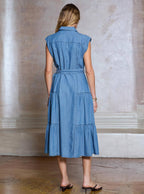 Daphne Chambray Midi Dress