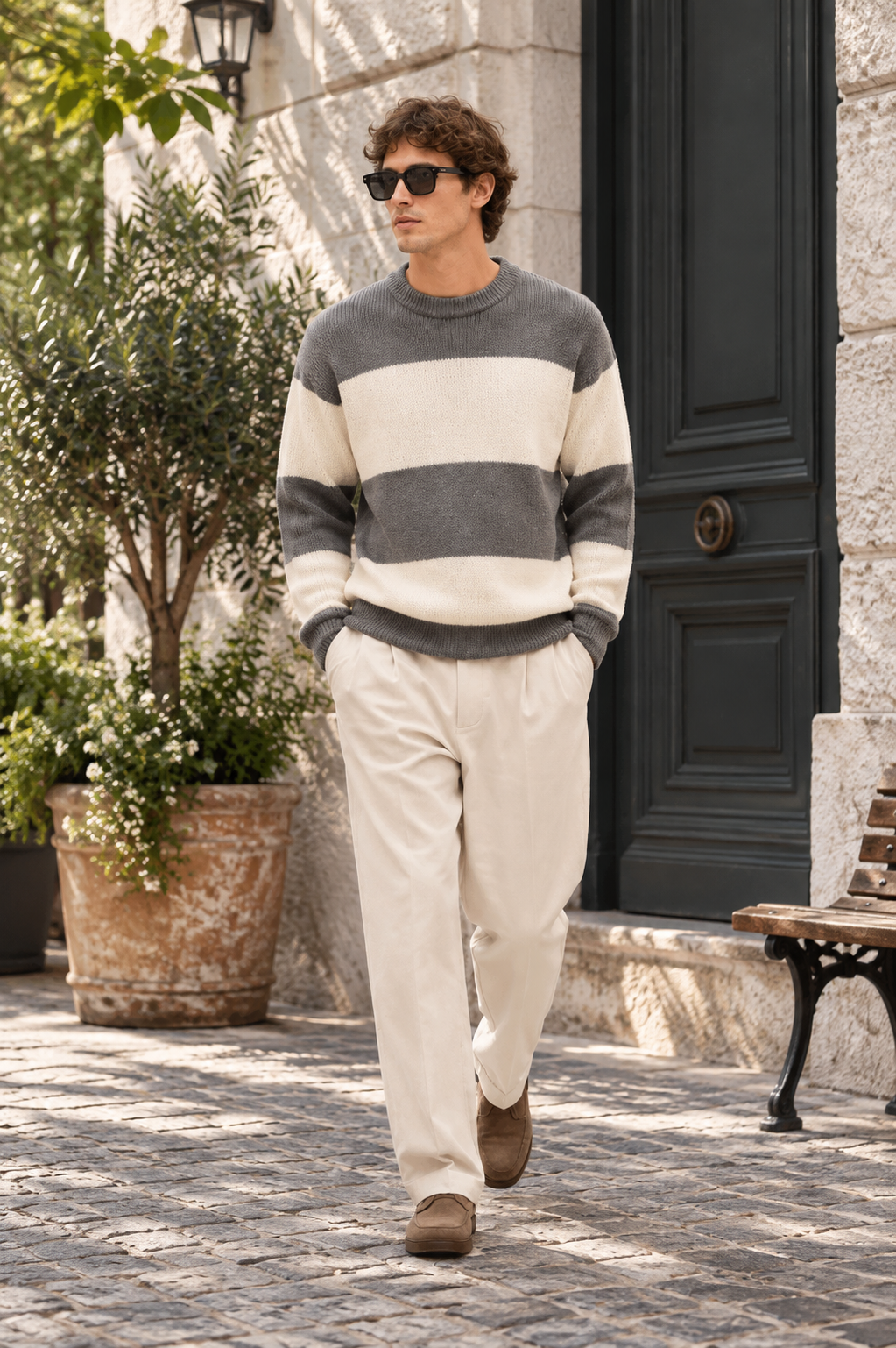 Tobi Striped Sweater