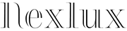 The word 'nexlux' in a stylized black serif typeface on a solid white background.