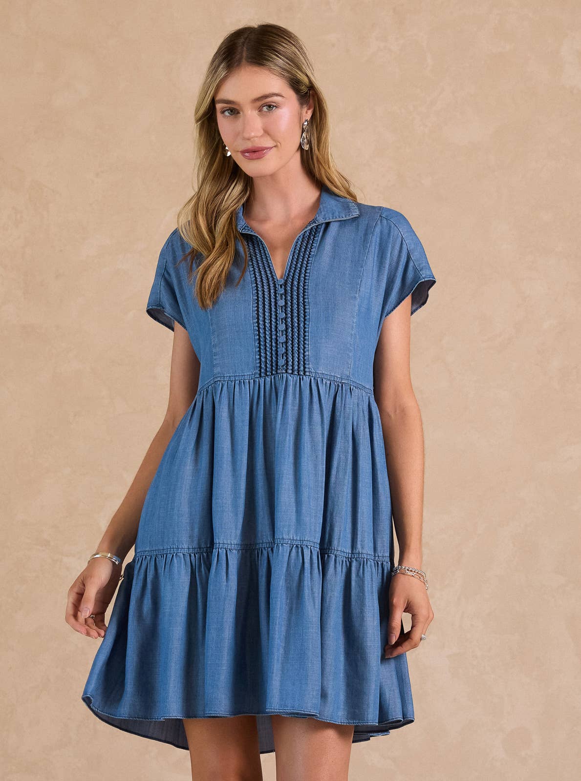 Lily Chambray Mini Dress