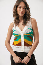 Rosalind Jacquard Vest