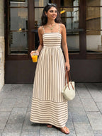 Serena Striped Maxi Dress