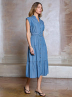 Daphne Chambray Midi Dress